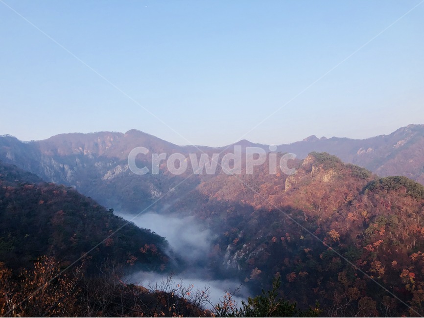 산,내장산,구름,안개,하늘,단풍,아침,가을,계절,fall,autumn,season,자연,풍경,nature,landscape,outdoors,옥외,mountain