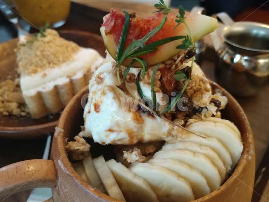 아포가토,바나나,무화과,오트밀,커피,음식,식재료,요리,food,cook,meal,dishes,food reserves,디저트,간식,후식,dessert,snack
