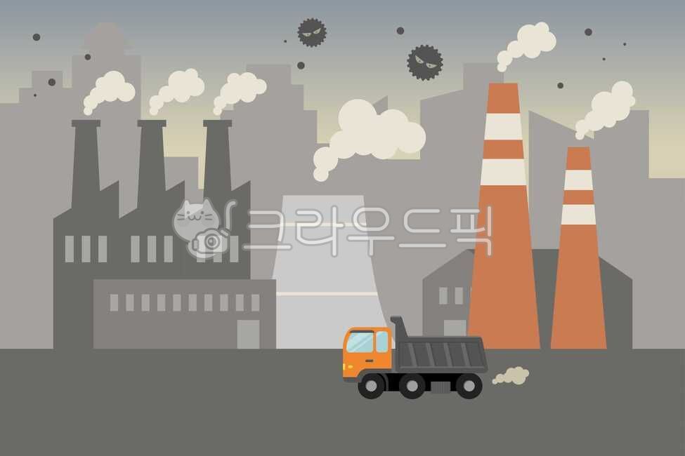 도시,일러스트,일러스트레이션,드로잉,그림,벡터,산업,환경,오염,환경오염,미세먼지,먼지,황사,초미세먼지,공기,대기오염,공해,스모그,대기,공장,오염물질,트럭,덤프트럭,공사장,city,illustration,drawing,vector,building,environment,environmental,fine,dust,yellow,ultrafine,air,pollution,smog,atmosphere,factory,pollutant,truck,dumptruck,construction,site