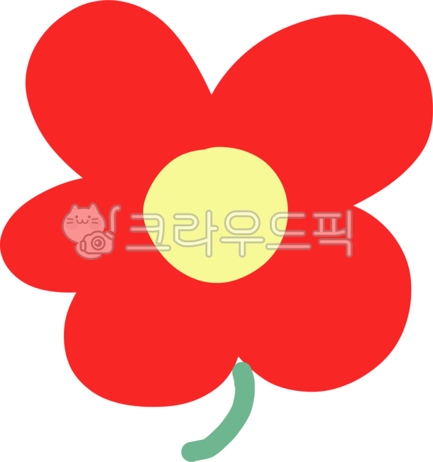 꽃,귀여운,빨간,잎사귀,자연,환경,붉은,진달래,일러스트,꽃밭,꽃다발