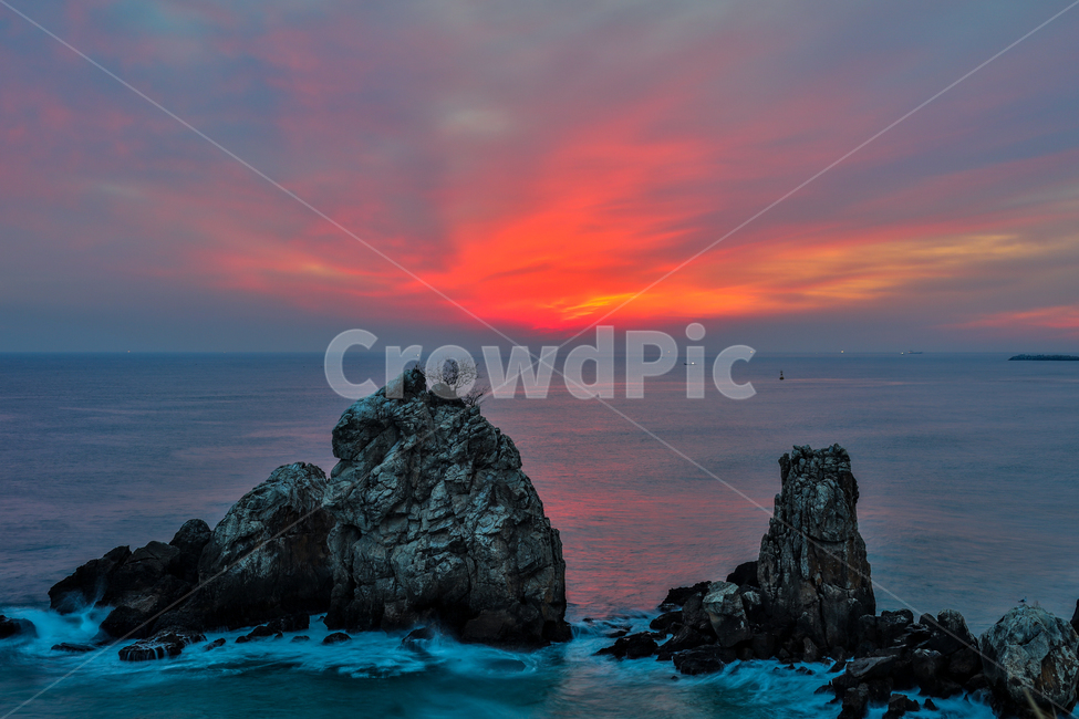 일출,추암해변,해,바다,풍경,여명,추암바위,자연,풍경,nature,landscape,promontory,곶,outdoors,옥외,land,땅,water,물,sea,ocean,대양
