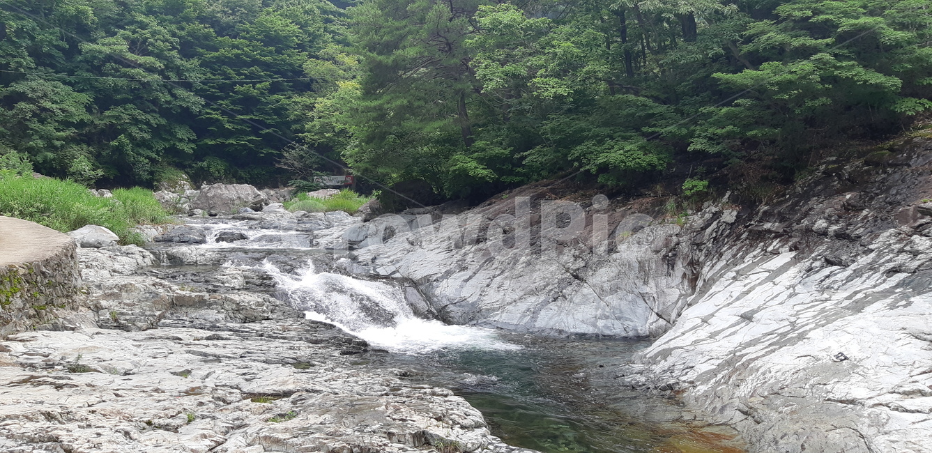 계곡,자연,폭포,절벽,돌,시원함,암석,초록색,물