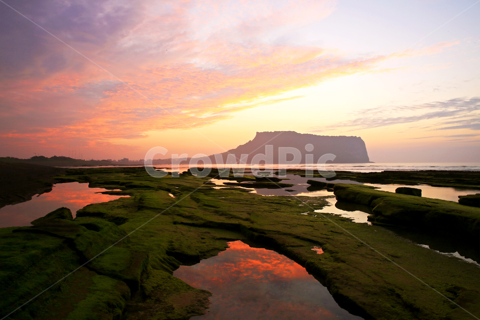 제주,광치기해안,성산일출봉,여명,일출,해안,바다,nature,자연,outdoors,옥외,물,자연,풍경,nature,landscape,한국자연풍경,한국자연경관,korea nature landscape,제주도,jeju,jeju island