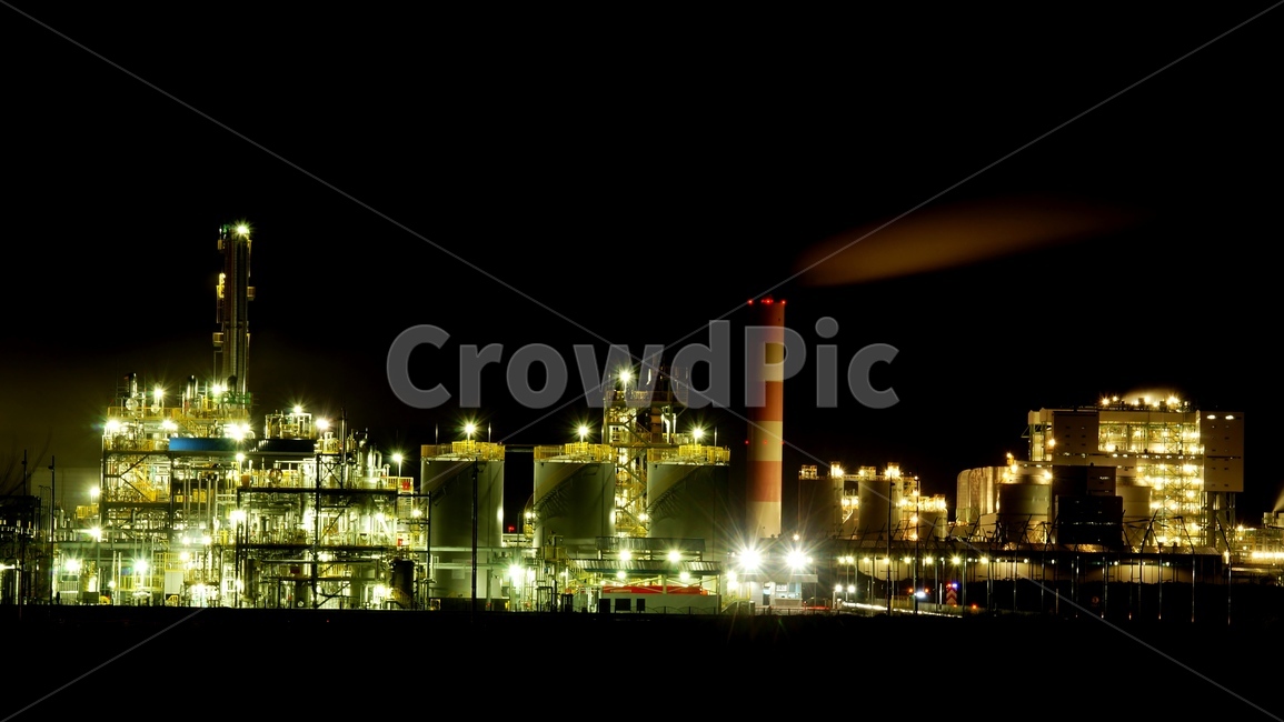 공단,야경,공장,발전소,굴뚝,야경,밤,풍경,nightscape,night,landscape,산업,industry,industrial,building,건물,power plant