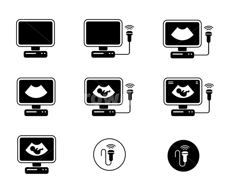 아이콘,icon,일러스트,픽토그램,graphic,그래픽,illustration,라인일러스트,라인아이콘,illust,초음파,초음파사진,임신,초음파촬영,초음파기계,검진,초음파검사,sonogram,컴퓨터,compuer,아이콘,icon