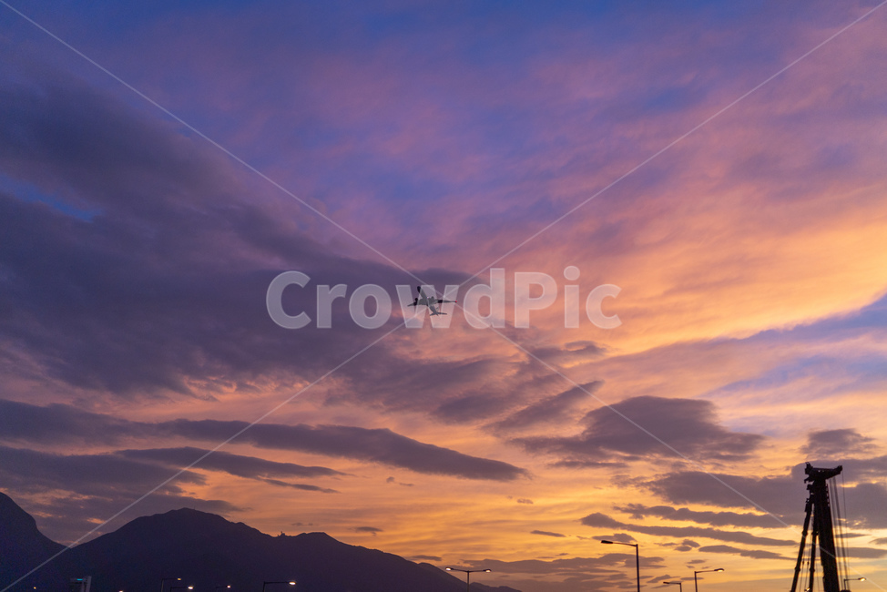 비행기,하늘,노을,구름,홍콩노을,sunset,sky,vanilasky,airplane,clouds