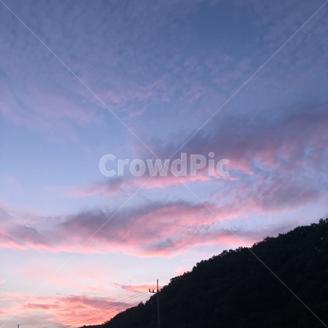 구름,하늘,해질녘,일몰,sky,풍경