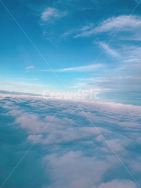 비행기,하늘,자연,구름,풍경,자연,풍경,nature,landscape,outdoors,옥외,sky,azure sky,푸른 하늘