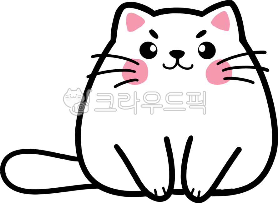 고양이,고양이일러스트,일러스트,동물일러스트,귀여운고양이,흰색고양이,cat