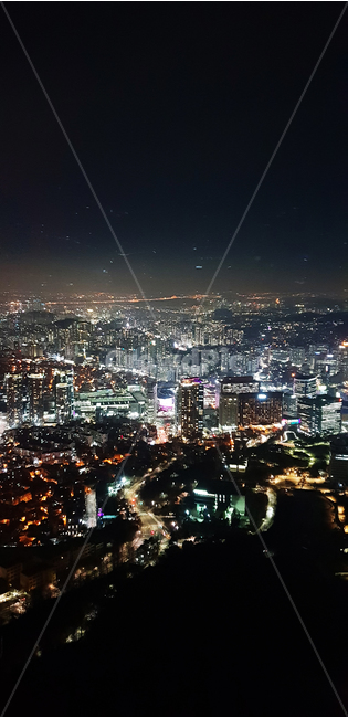 야경,서울,남산,밤,불빛