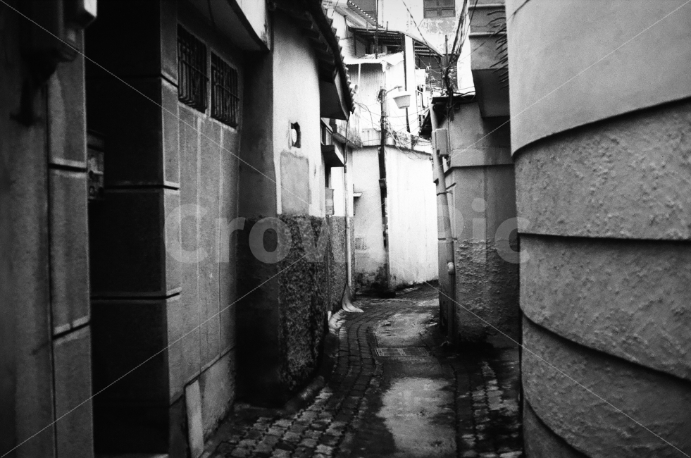 골목,골목길,동네,흑백필름,필름사진,도시,풍경,city,landscape,골목길,alley,흑백,모노톤,monochrome,black and white,road,도로,town,시티,street,거리,urban,어반,building,건물,path,통로,walkway,보도,alleyway