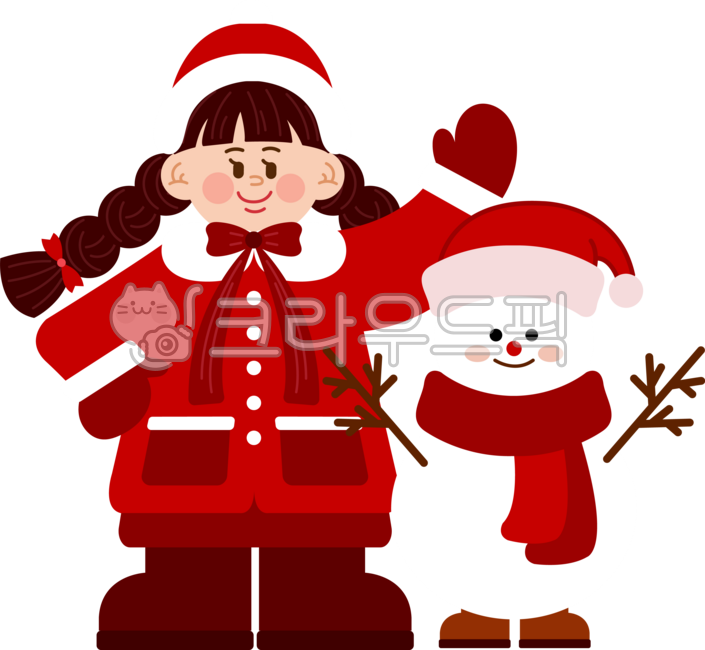 크리스마스,눈사람,어린이,산타옷,소녀,산타복,리본,산타모자,장갑,장화,겨울,사람,여자