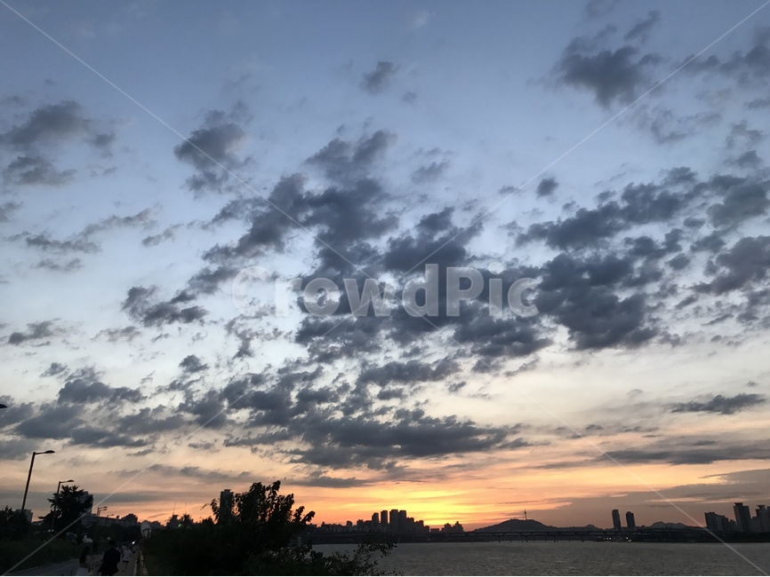 하늘,노을,구름,한강,다리,도시,풍경,city,landscape,한국도시풍경,한국도시경관,korea cityscape,nature,자연,outdoors,옥외