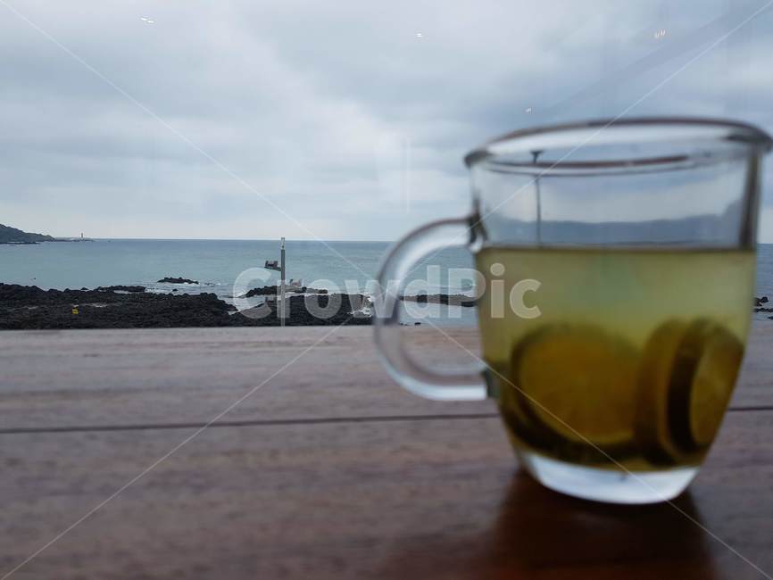 풍경,바다,흐린날,찻잔,구름,sea,cloudy,scenery,koreanlandscape,힐링,음료수,drink,beverage