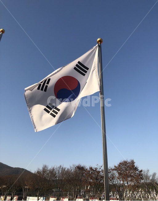 Taegeuk mark,korea,fluttering,flag,Korean Flag,Taegeuk