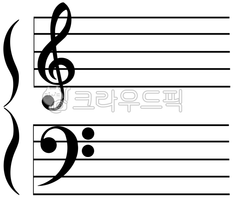 음악, 악보, 높은음자리, 낮은음자리, 마디, 사진,이미지,일러스트,캘리그라피 - nani1103작가