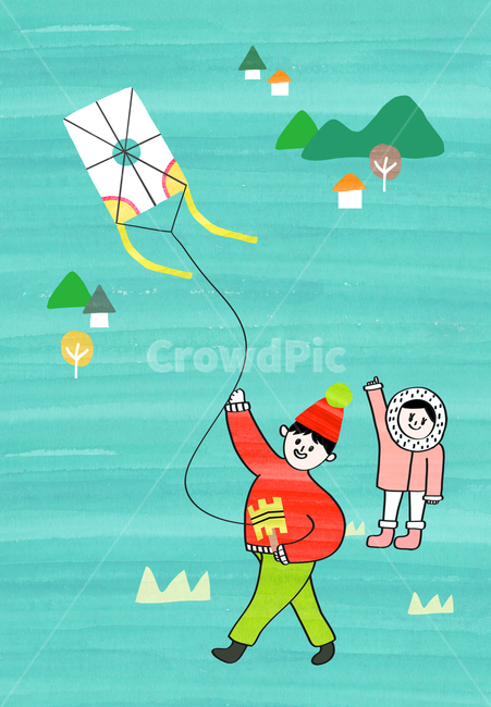 연,남자,여자,산,집,나무,겨울,감성,겨울,계절,winter,season,스포츠,레저,운동,sports,leisure,exercise,그래픽,일러스트레이션,graphic,illustration