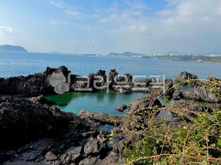 sea,nature,landscape,Jeju Island,nature,sky,sea,water,sky,water,small stream