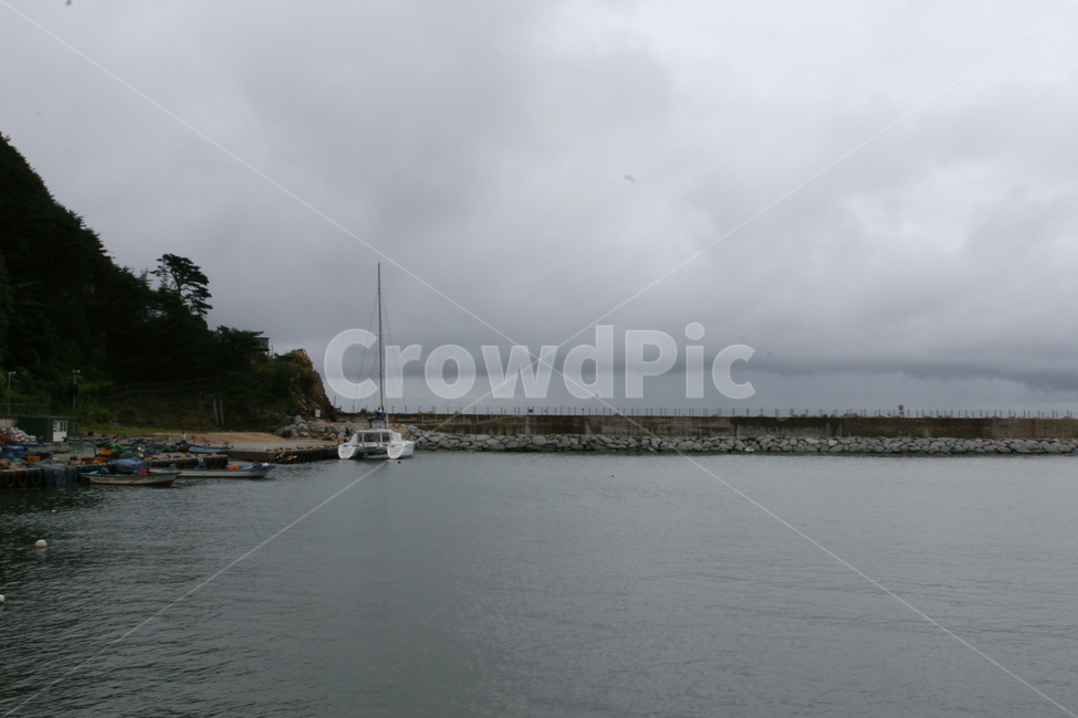 해변,안개,운무,boat,보트,바다,water,물