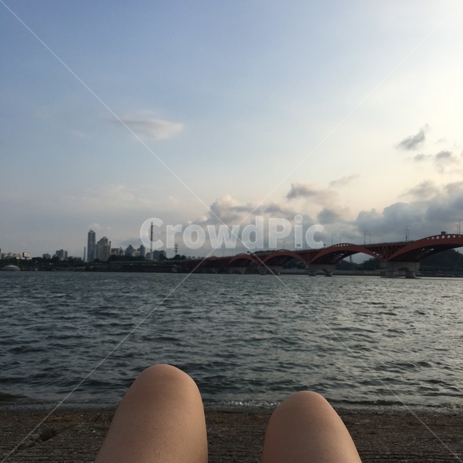 바닷가,beach,다리,vessel,water,자연풍경,nature,구름,cloud,하늘,sky