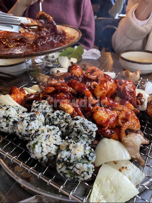 음식,food,barbeque,고기,주먹밥
