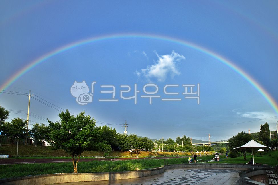 sky,rainbow,nature,Uiwang city,optical phenomenon,Crane Stream,double rainbow