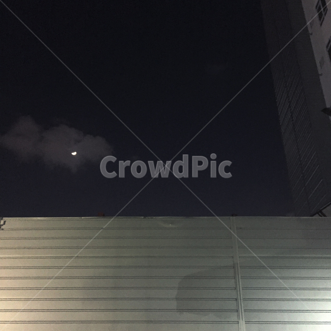 달,저녁,하늘,구름,새벽,moon,초승달,야경,밤,풍경,nightscape,night,landscape