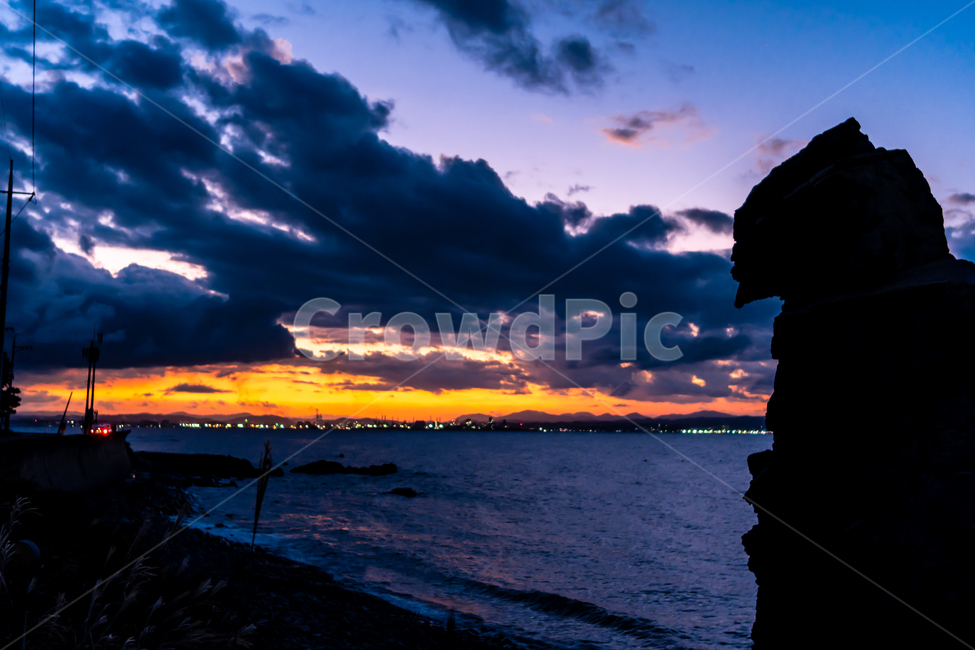 매직아워,magichour,황혼,dusk,호미곶,해안,구름,cumulus,자연,풍경,nature,landscape,실루엣,그림자,silhouette,shadow
