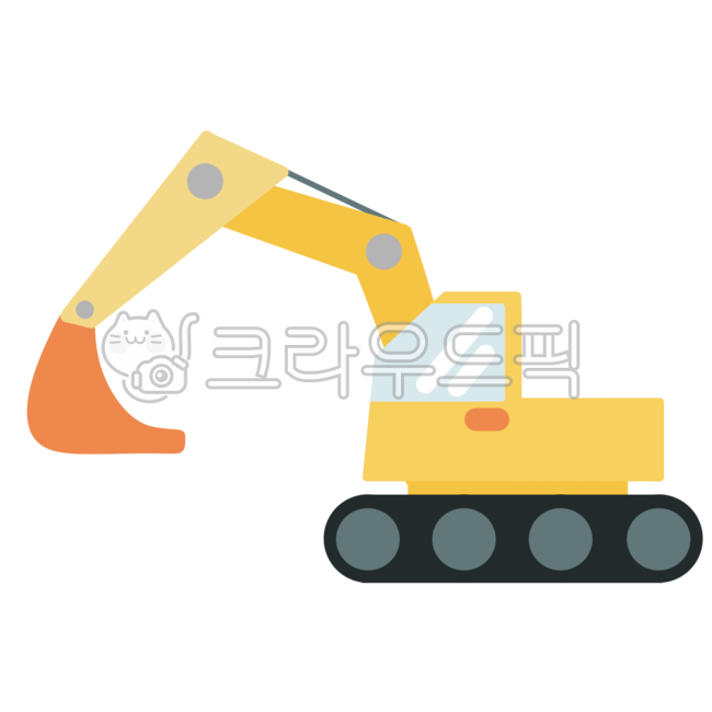 포크레인일러스트,굴삭기,포크레인,공사장,공사차,공사,산업,일하는자동차