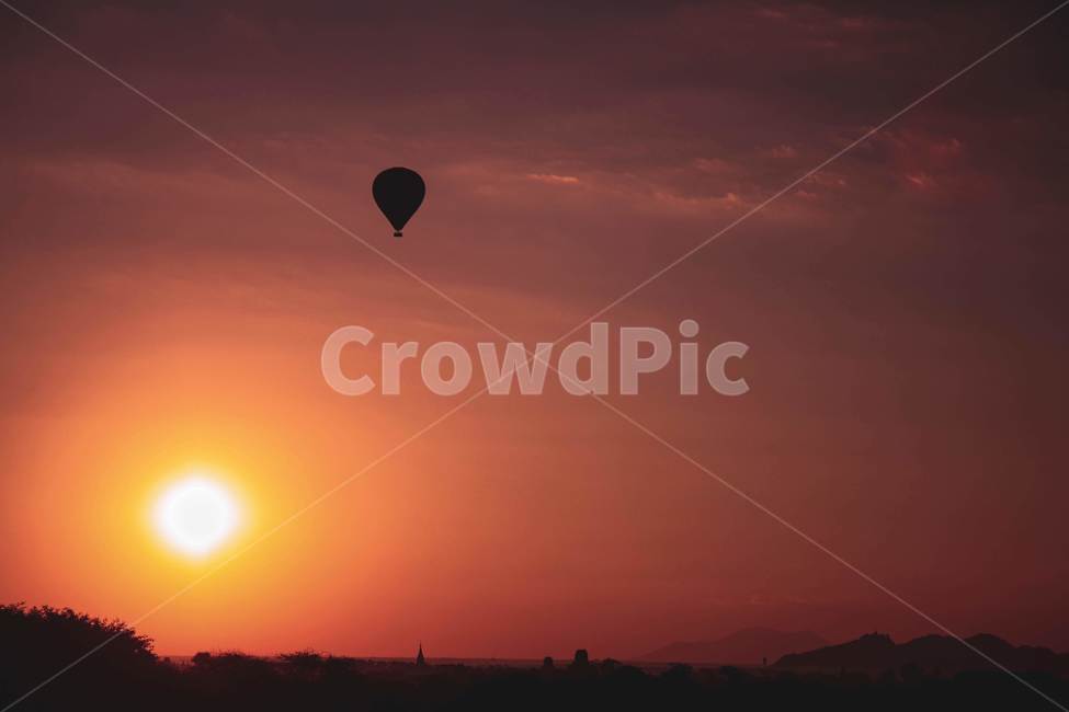 하늘,일출,sunshine,열기구,벌룬,sky,skyline,노을,자연,미얀마,바간,bagan,myanmar