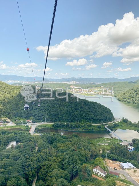Chuncheon Cable Car,Soyang River,Chun Cheon,cable car,Uiam Lake,Samaksan Mountain