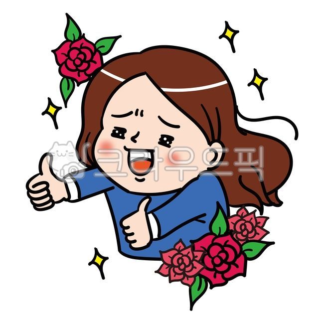 sparkle,Cheering,thumb,retro,oh my god,best,Gag,character,painting,illustration,rose,comic