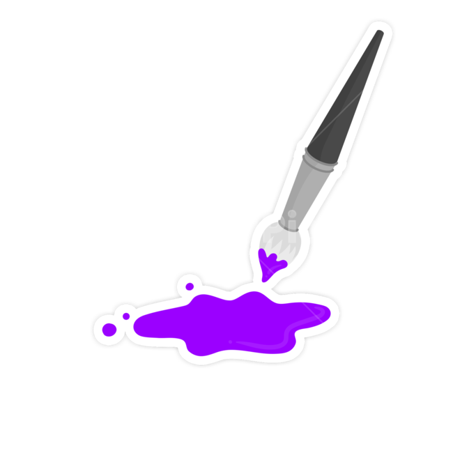 보라,보라색,색깔,색상,붓,미술,물감,누끼,remove background