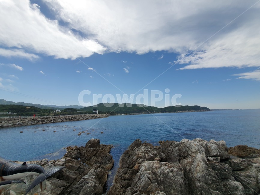 산,바다,동해,푸른,하늘,탁트인,감성