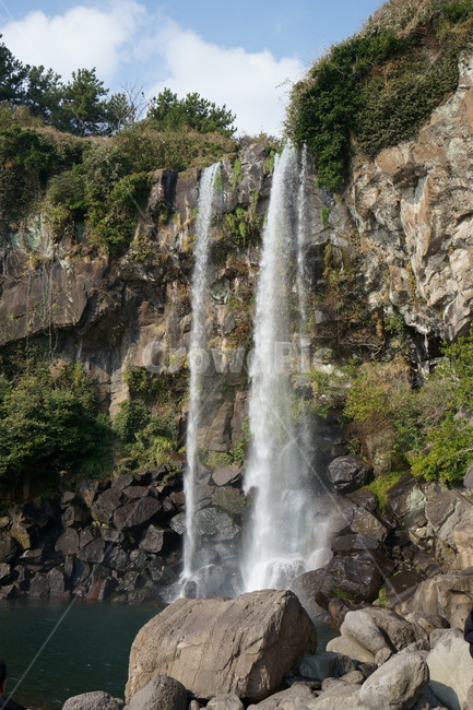 제주도,겨울,바다,폭포,정방폭포,서귀포,jeju,nature,자연,waterfall,jejulandmark,landscape