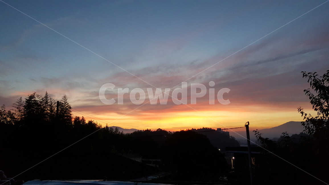 새벽,자연,경치,여명,시골,하늘,자연,풍경,nature,landscape,outdoors,옥외,sunset,일몰,red sky,붉은 하늘,sky,dusk,황혼,dawn