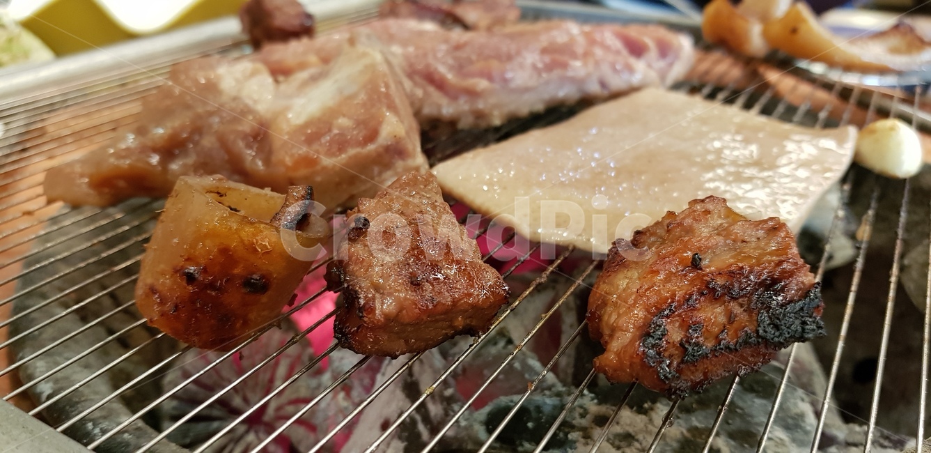 돼지갈비,껍데기,음식,food,meal,숯불갈비