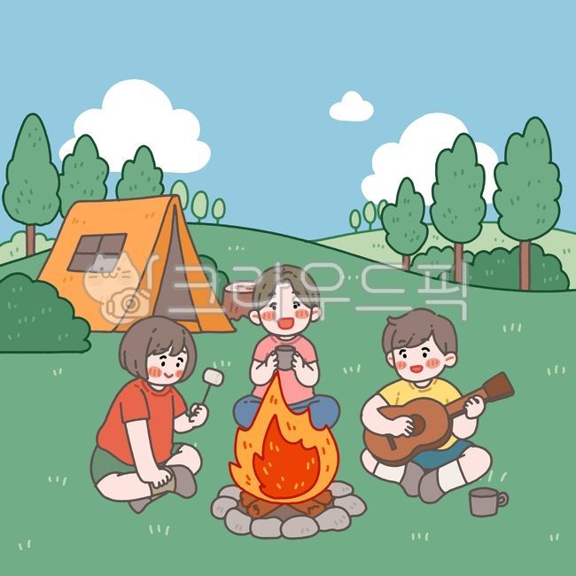 play,com,tent,camping,bush,marshmallow,instrument,summer,cloud,Field,etc,grass,stub,man,female,Camping,class,sky,green,nature,tree,outdoor activities,grassland,camp,outdoor,afternoon,outdoors,person,background,sing