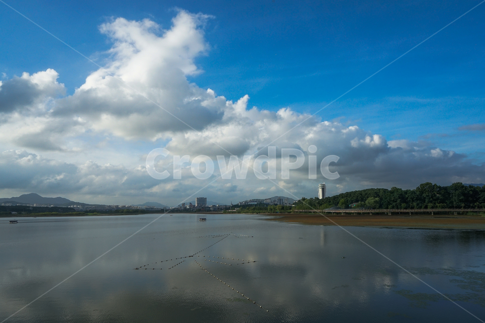 호수,구름,하늘,풍경,반영,투영,자연,풍경,nature,landscape,weather,날씨,cumulus,적운,outdoors,옥외,sky,cloud