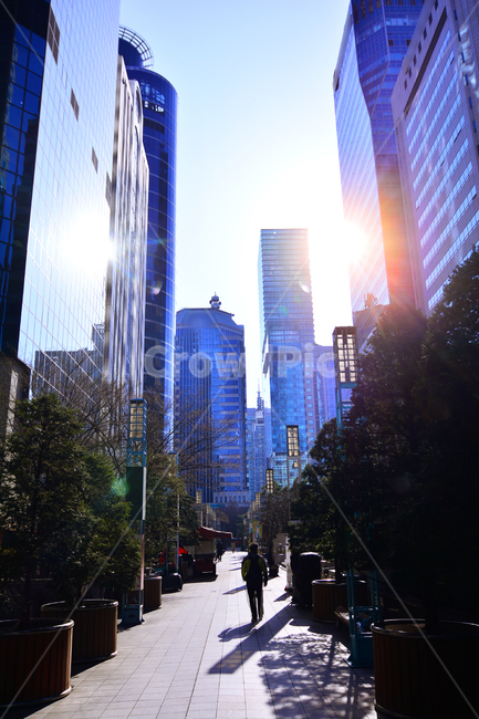 Office,evening scenery,financier,city,office,building,At sunset,street,townscape,sash,sight,cityscape,land mark,company,skyscrapers,high rise building,big city,glass,Building exterior,business,town,metropolis,high street,real estate,stock market,downtown,