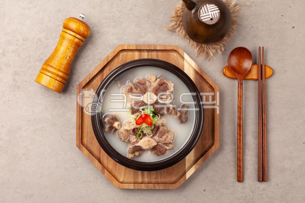 소꼬리곰탕, 소꼬리고기, 소꼬리뼈, 사골, 한우잡뼈, 사진,이미지,일러스트,캘리그라피 - 박프로 진Studio작가