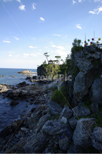 바다,동해,하늘,풍경,바위,암석,나무,구름,자연,풍경,nature,landscape,한국자연풍경,한국자연경관,korea nature landscape,promontory,곶