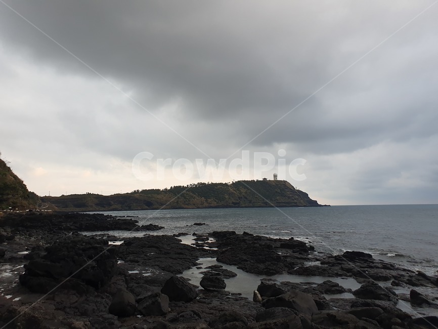 제주,제주도,jeju,자연,풍경,해안가,흐린하늘,바다,흐린날씨