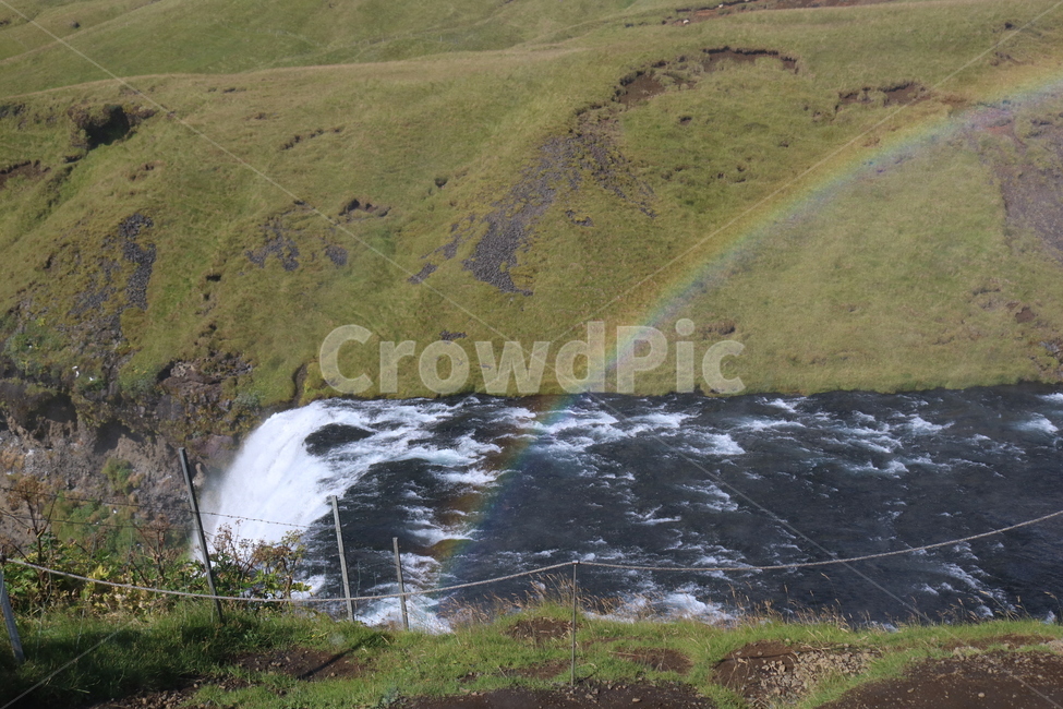 아이슬란드,iceland,대자연,폭포,waterfall,nature,rainbow,무지개,자연,웅장한,북유럽,스코가포스,스코가폭포,skogafoss,oversea,world,세계,자연,풍경,nature,landscape,outdoors,옥외,water,물,river,강