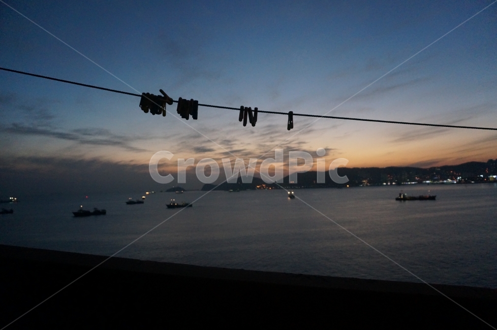 저녁,부산,바다,하늘,빨랫줄,황혼,자연,풍경,nature,landscape,교통,교통수단,traffic,transportation
