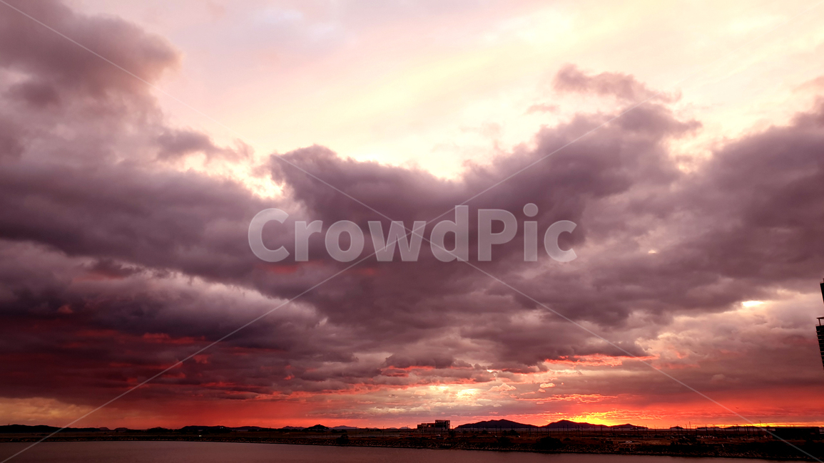nature,자연,outdoors,옥외,sky,하늘,weather,날씨,노을,석양,sunset