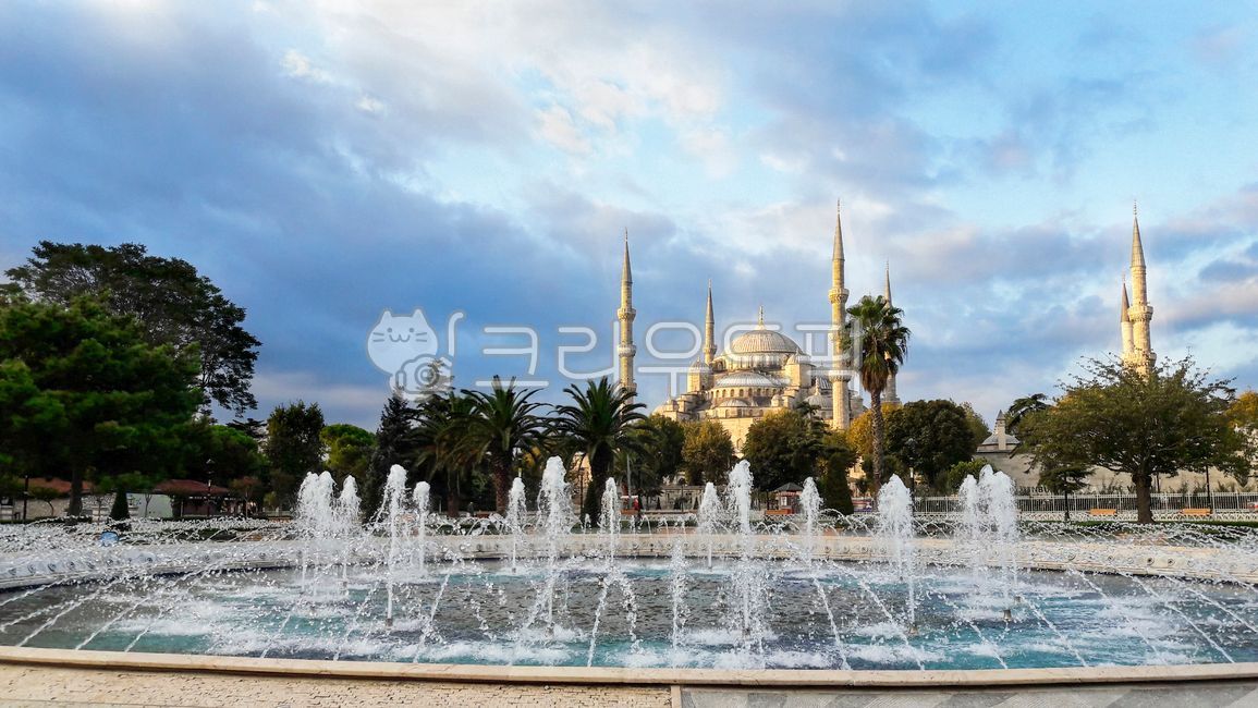 터키,이스탄불,블루모스크,성당,오스만,모스크,술탄아흐멧,자미,미나레,분수,turkey,istanbul,bluemisque,church,mosque,fountain,건물,architecture