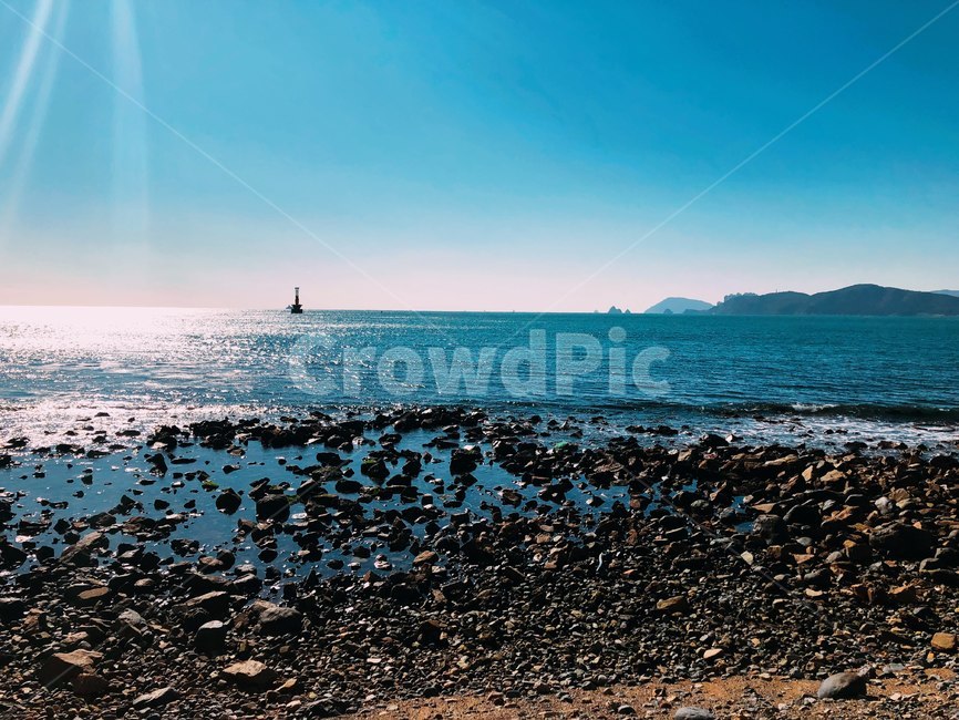 바다,ocean,sea,blue,rock,vessel,boat,waterfront,nature,자연,풍경,nature,landscape