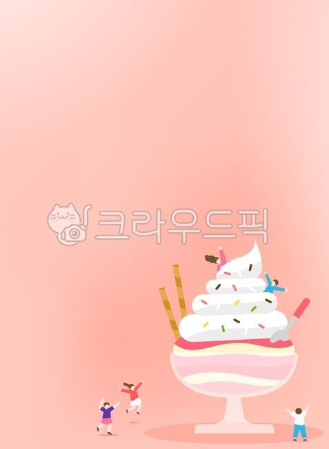 whipped cream,mini,Character,cool,summer,summer background,minimalism,character,shaved ice,Daul,background,person,spoon,season,minimalist,illustration,gradation,man,female,ice stream