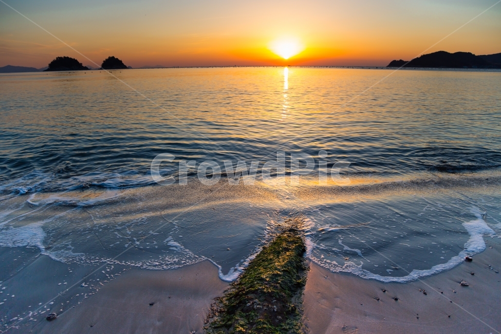 일출,바닷가,아침,파도,여수무슬목,형제섬,자연,풍경,nature,landscape,해변,바다,beach,sea